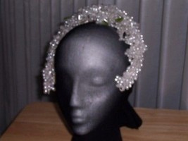 Gorgeous Bridal Headpiece With Pearl Teardrop Clusters - £47.19 GBP