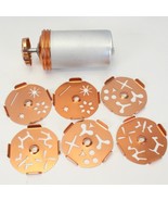 Mirro Dial-A-Cookie Copper Aluminum Crank Cookie Press w/ 6 Discs 24 Des... - $48.99