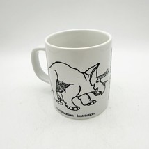 The Smithsonian Institution TRICERATOPS Mug Cup /signed Mel 76&#39; Dinosaur Collect - £23.94 GBP