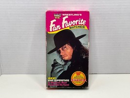 WWF Wrestling&#39;s Fan Favorite Matches 1992 VHS The Undertaker *RARE* - £92.32 GBP