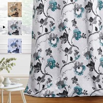 Vintage Floral Grey And Teal Hversailtex Blackout Curtains For Bedroom/Living - £38.54 GBP