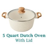 Pioneer Woman ~ LINEN SPECKLE ~ 5 Quart ~ Dutch Oven w/Lid ~ Cast Alumin... - $50.00