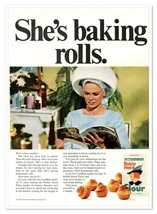 Robin Hood Flour CoolRise Method Hair Salon Vintage 1968 Full-Page Magaz... - €8,36 EUR