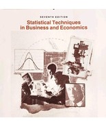 1990 Statistical Techniques In Business &amp; Economics Textbook PB Study Gu... - $54.69 CAD