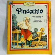 Vintage 1980&#39;s Pinocchio Coloring Book Carlo Collodi Leslie Holt Morrill - £7.54 GBP