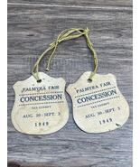 Vintage Aug 30-Sept 3  1949 Palmyra Fair Concession Tax Exempt Badge KG - $13.93 CAD