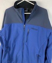 Marmot Jacket Softshell Lightweight Blue Full Zip Outdoor Casual Men’s L... - £39.32 GBP