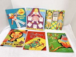 1937 Boxed Set of 5 Books Happy Hours For Girls Paper Dolls Sewing Cards... - $482.90 MXN