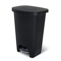 13 Gallon Trash Can | Plastic Kitchen Waste Bin with Odor Protection of Li - $98.99