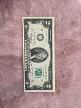 2013 $2 TWO DOLLAR BILL Nice Serial Number, Nice Condition US Note. Misc... - $23.38