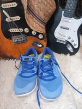 Nike Womens NIke Free 4 Light Blue Running Shoes Trainers UK Size 7 Express Ship - £18.47 GBP