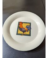 Home &amp; Garden Party stoneware collection 10.5&quot; rooster plate - $25.96 CAD