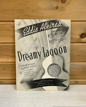 Antique Sheet Music Dreamy Lagoon Alkire&#39;s Hawaiian Guitar Solo 1938 - $417.96 MXN