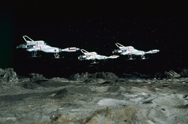 Ufo Three Interceptors Above Moon Base Gerry Anderson Tv Show 24X36 Poster - £23.52 GBP