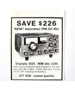 1975 Hallicrafters FPM-300 Mk2 Scanner Advertisement Electronics Vintage... - $19.99