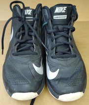 Nike 747998-001 Team Hustle D7 Kids Black Mid Top Basketball Shoes Size 4.5 Y US - $13.97