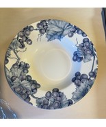 Pier 1 Vineyard Wide Rim Soup Pasta Bowl England Angleterre 9.75&quot; - $25.26 CAD
