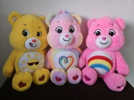 Basic Fun Care Bear Lot Plush Stuffed Animal Cheer Funshine Togetherness... - $28.22