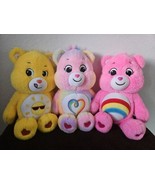 Basic Fun Care Bear Lot Plush Stuffed Animal Cheer Funshine Togetherness... - £22.16 GBP