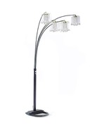 Milton Greens Stars A6966BK Silvia Adjustable Arc Floor Lamp with Dimmer... - $274.99