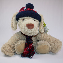 Gentle Treasures St Jude Kobie Puppy Dog Plush Stuffed Animal With Hat And Scarf - £7.98 GBP