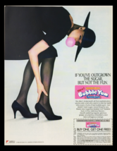 1984 Sugarless Bubble Yum Bubblegum Circular Coupon Advertisement - $18.95