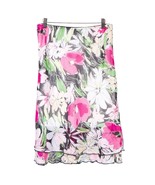 Briggs Womens Skirt PS Petite Floral Pink Black White Modest Long Layere... - £13.11 GBP