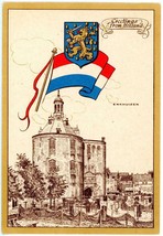 Postcard Greetings from Holland Enkhuizen Erven Lucas Bols Distillers Amsterdam - £3.98 GBP