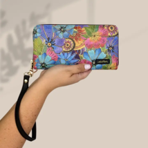 Laurel Burch Blossoming Floral Wristlet Wallet - $47.40