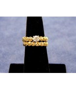 Womens Vintage Estate 14k Yellow Gold Diamond Engagement Set, 8.1g  E2023 - $16,276.52 MXN