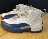 Nike Air Jordan 12 Retro French Blue Men&#39;s Size 9 130690–113 OG XII Whit... - $123.75