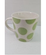 Starbucks Green Polka Dot Large 16 oz Coffee Tea Cup Mug Pre Owned 2005 - $14.01 CAD