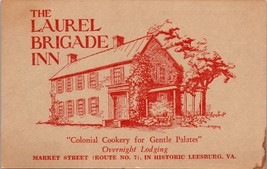 The Laurel Brigade Inn Leesburg Virginia Postcard - $10.00