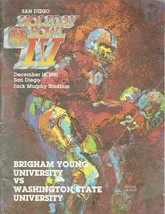 1981 Holiday Bowl Game Program BYU Washington State RARE VHTF - £94.36 GBP