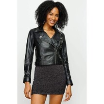 The Deytona Black Leather Women Jacket image 8
