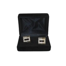 Men J.Valintin Cufflinks by Vitorofolo for French Cuff Shirt V39-62 Gold Diamond image 4