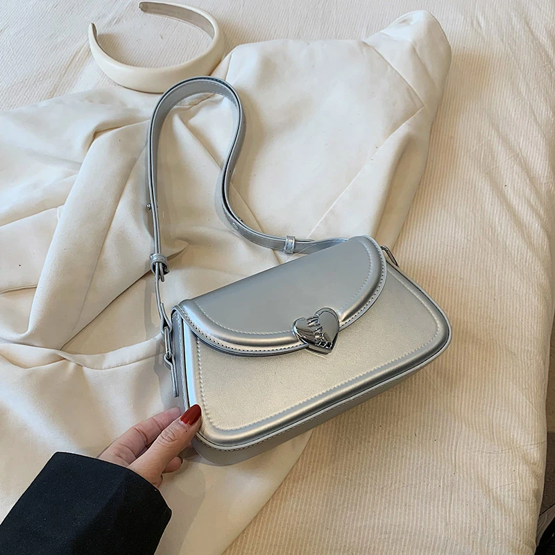 MOODS Loving Heart Buckle Crossbody Bags For Women Luxury Designer Handb... - $28.91