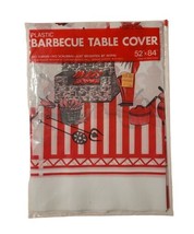 Vintage Plastic Barbecue BBQ Table Cover Mid Century Retro Electro-Plast... - $19.99
