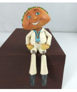 2006 WMG Anthropomorphic Taco Head Man Food Shelf Sitter Figurine Rare - €16,96 EUR