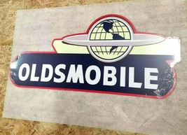 GIANT 35&quot; Display Oldsmobile car planet auto company logo USA STEEL PLATE sign - £98.37 GBP