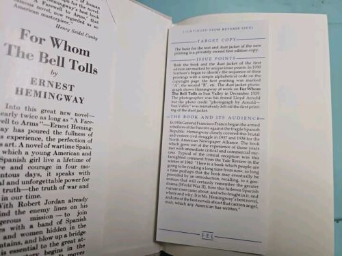 For Whom The Bell Tolls Ernest Hemingway 1940 Scribners Renewal 1968 Edition Item image 3