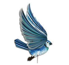 Blue Jay Bird Flying Mobile Wood Art Collectible Colombia Fair Trade New - £35.68 GBP