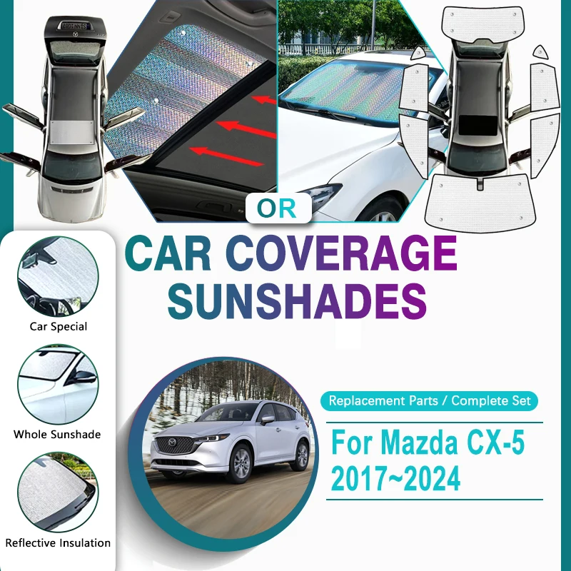 Car Coverage Sunshade Covers For Mazda CX-5 CX5 CX 5 KF 2017~2024 Sunproof - £21.61 GBP+
