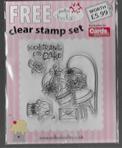 Polka Doodles. Cake Stamp Set. Ref: 010. Stamping Cardmaking Scrapbooking Crafts - $7.43