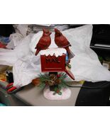 Evergreen &quot;Gift-Filled Mailbox With Cardinals&quot; LED Figurine NWT 10&quot; - $38.74 CAD