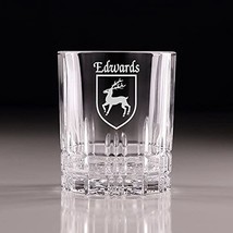 Edwards Irish Coat of Arms Perfect Serve Cut Glass Tumbler - Set of 4 - £58.59 GBP