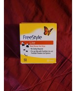 50 FreeStlye Lite Blood Glucose Test Strips (Sealed, Damaged Box) - $40.00