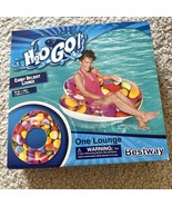 CANDY DELIGHT INFLATABLE LOUNGE Pool H2O GO LOUNGE TUBE HEAVY DUTY HANDLES - $14.85