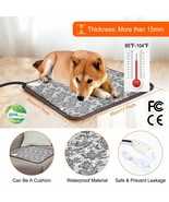 Pet Heated Warmer Bed Waterproof Pad Puppy Dog Bed Cat Mat Electric Heat... - £36.33 GBP