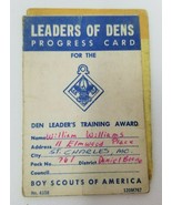Boy Scouts Leaders of Dens Progress Card Training Award Vintage 1973 120... - £11.84 GBP
